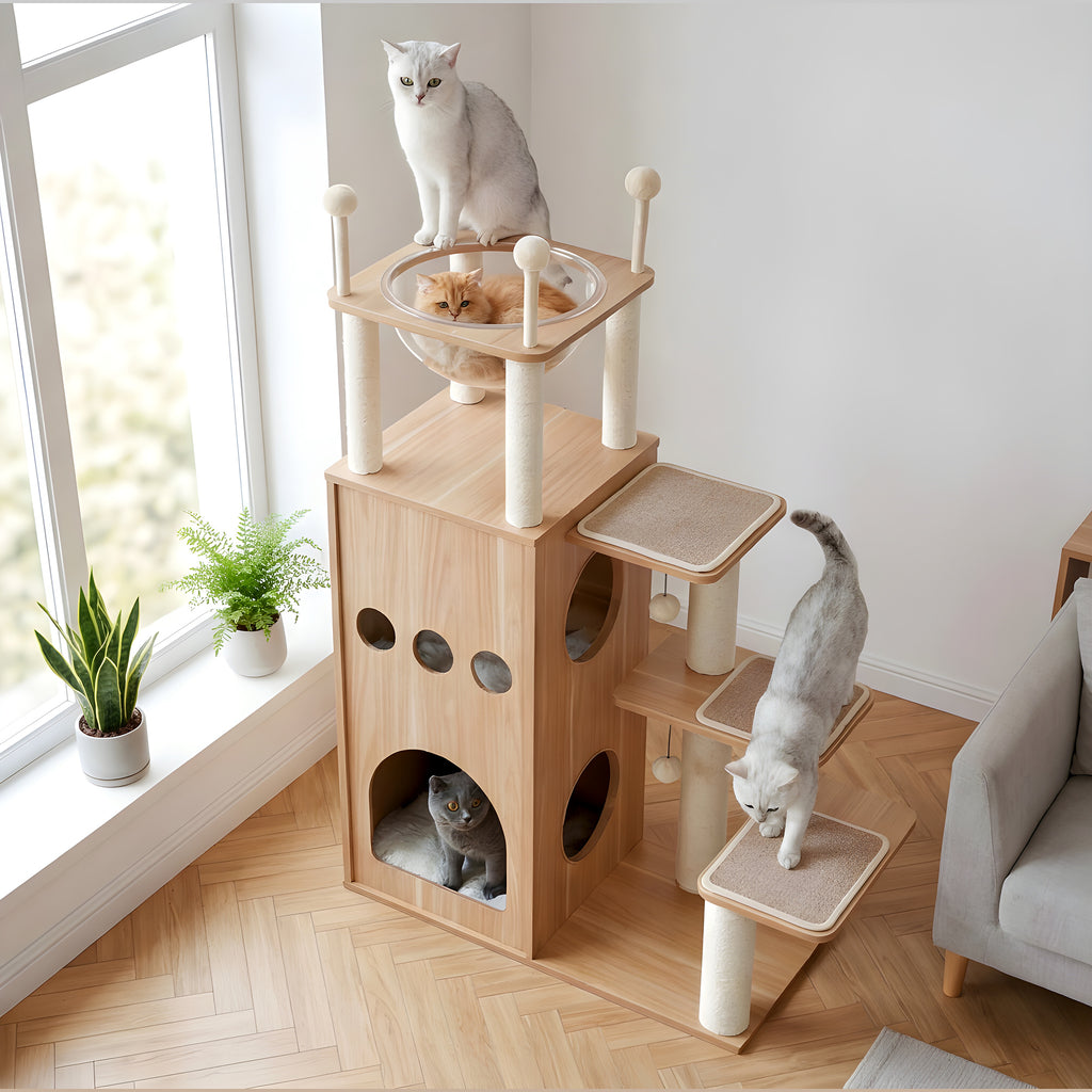 Château en bois pour chat