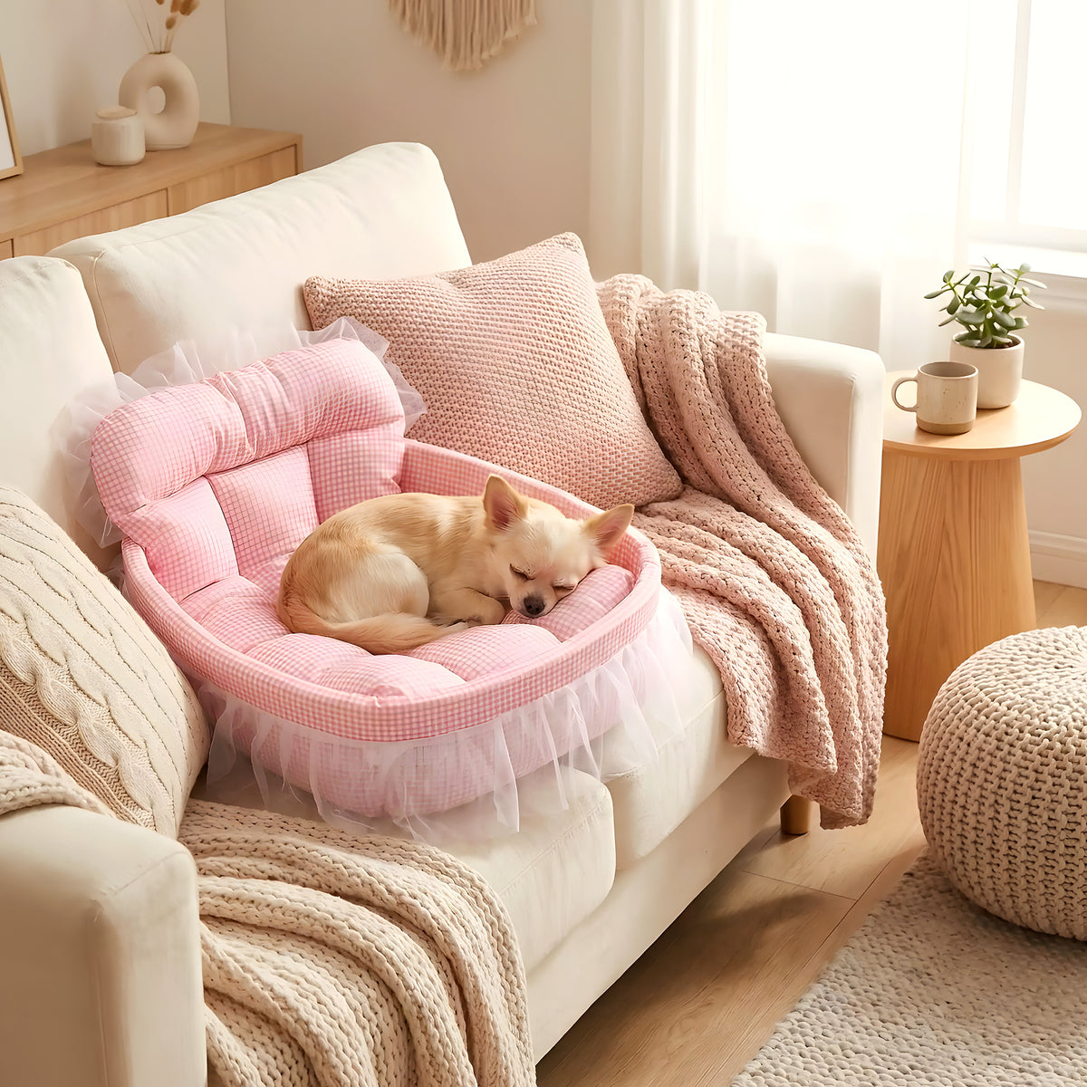 Couffin en dentelle pour chihuahua, 4 coloris