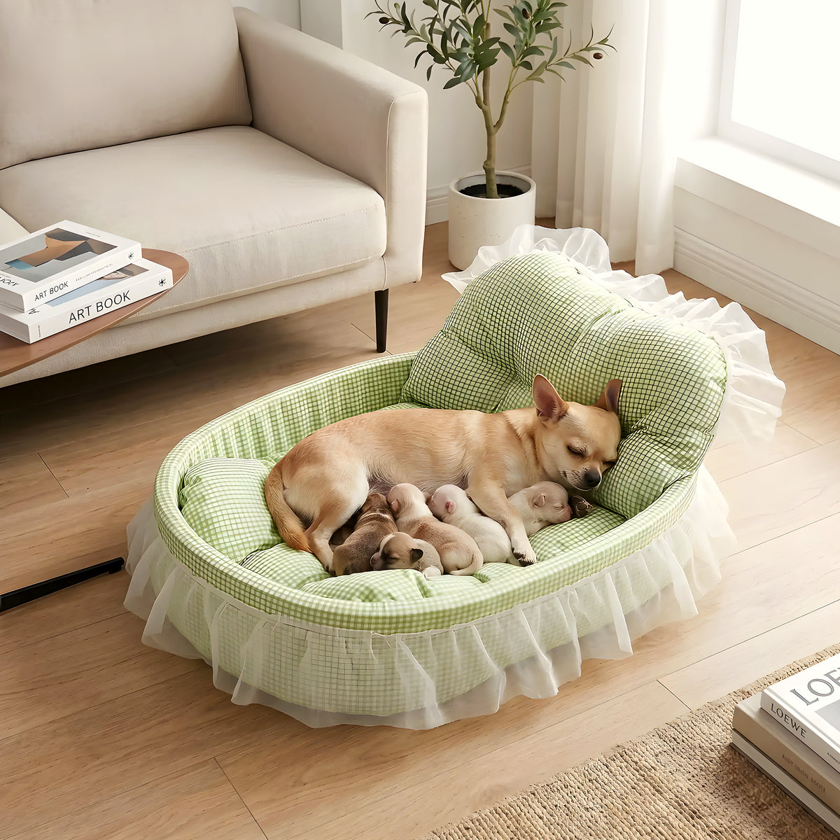 Couffin en dentelle pour chihuahua, 4 coloris