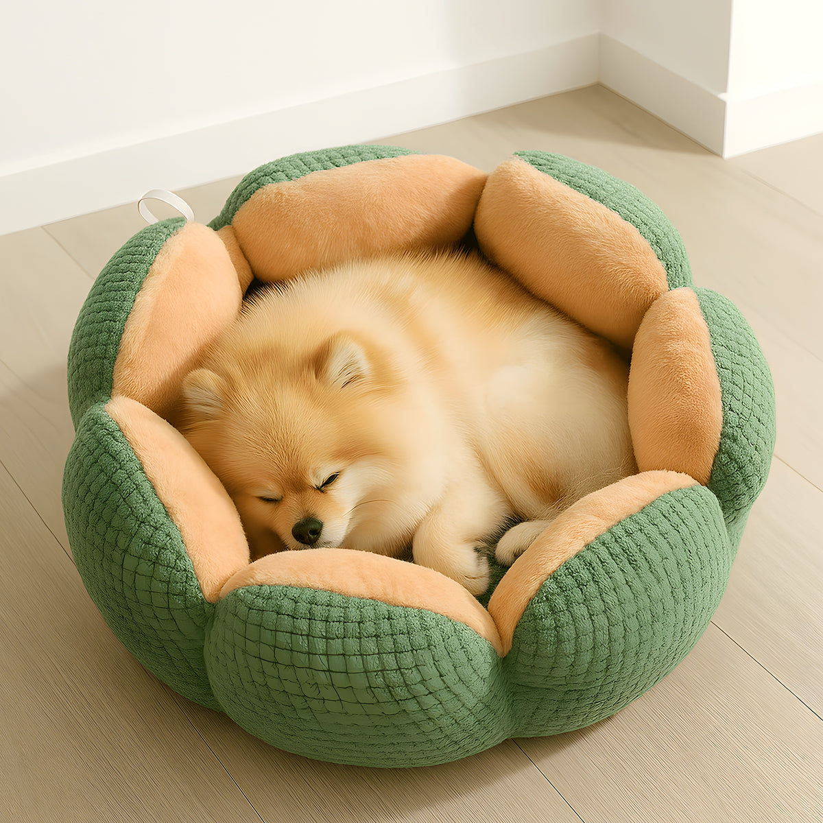 Coussin anti-stress en forme de pétales pour petit chien