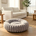 Coussin anti-stress rond en velours, 5 tailles