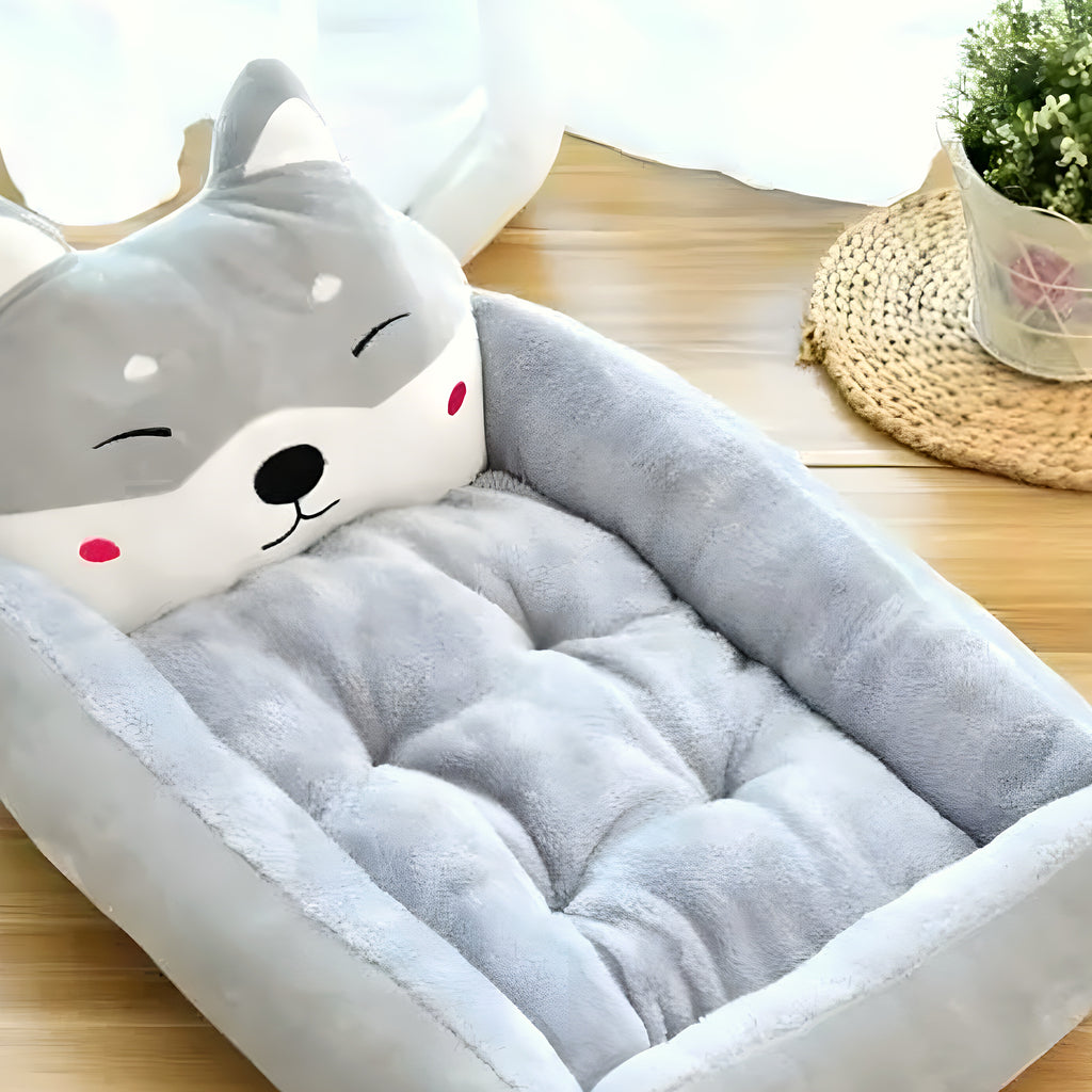 Coussin avec appui-tête pour petit chien jusqu'à 8 kg