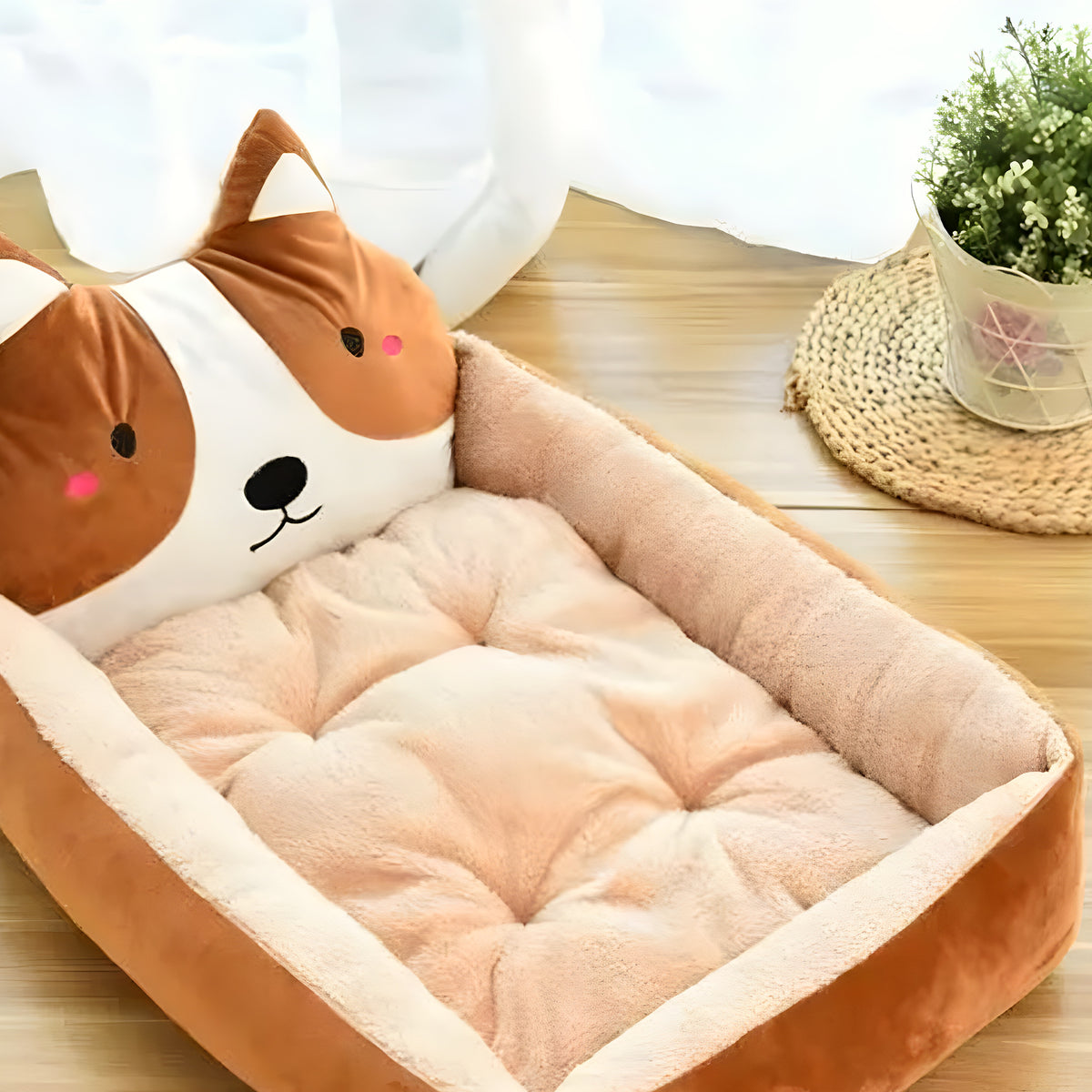 Coussin avec appui-tête pour petit chien jusqu'à 8 kg