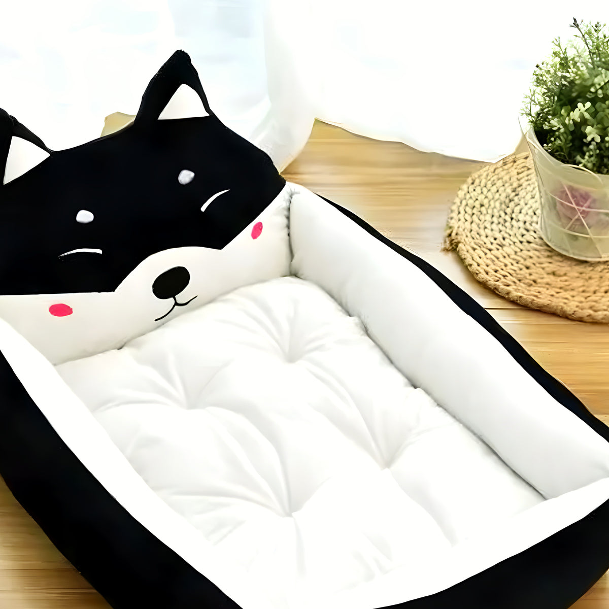 Coussin avec appui-tête pour petit chien jusqu'à 8 kg