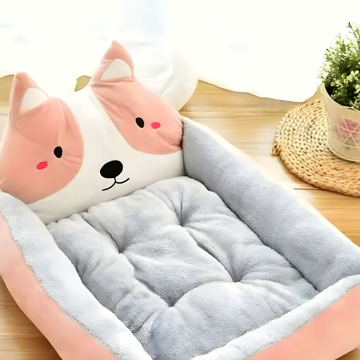 Coussin avec appui-tête pour petit chien jusqu'à 8 kg
