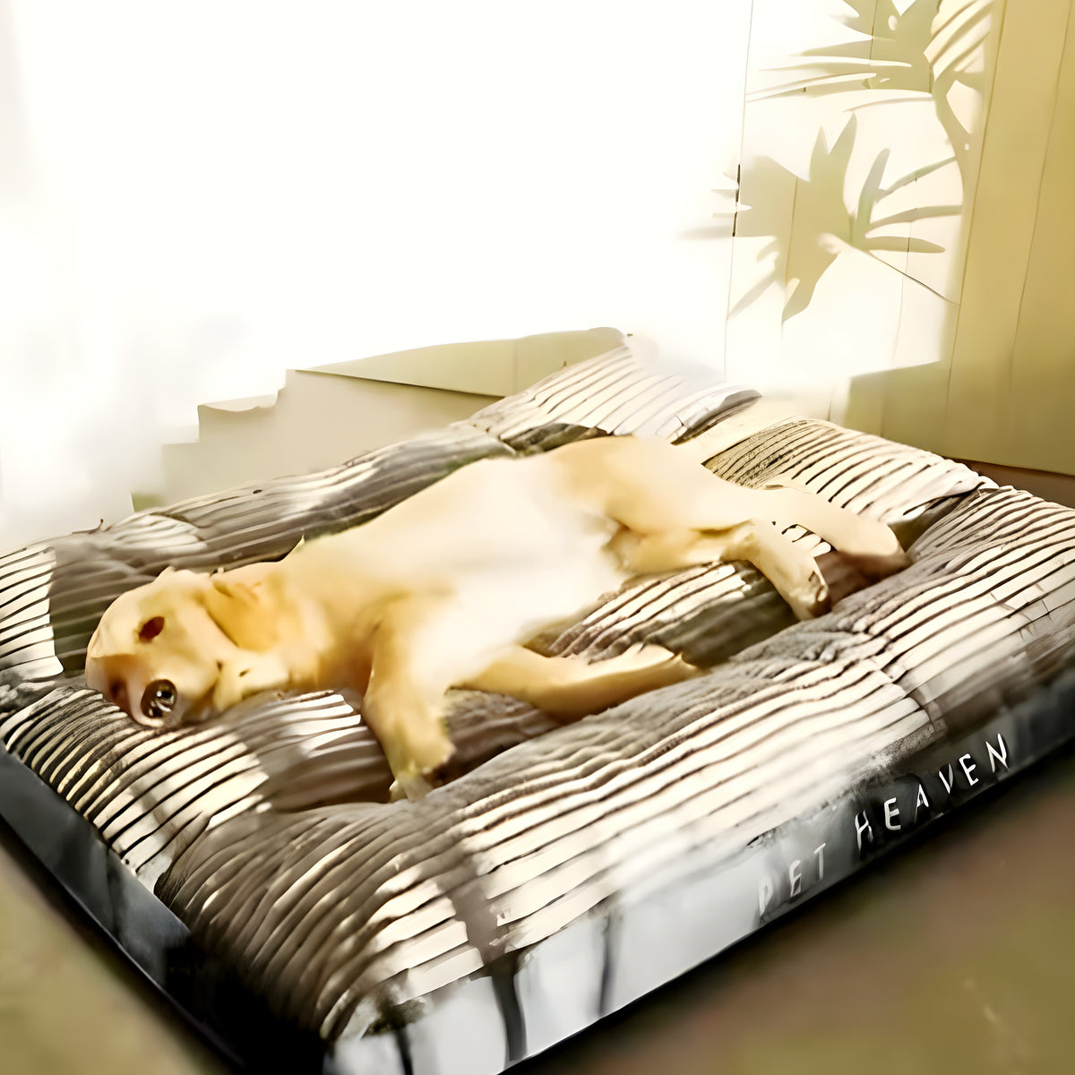 Coussin déhoussable en velours côtelé pour chien, M à XXL