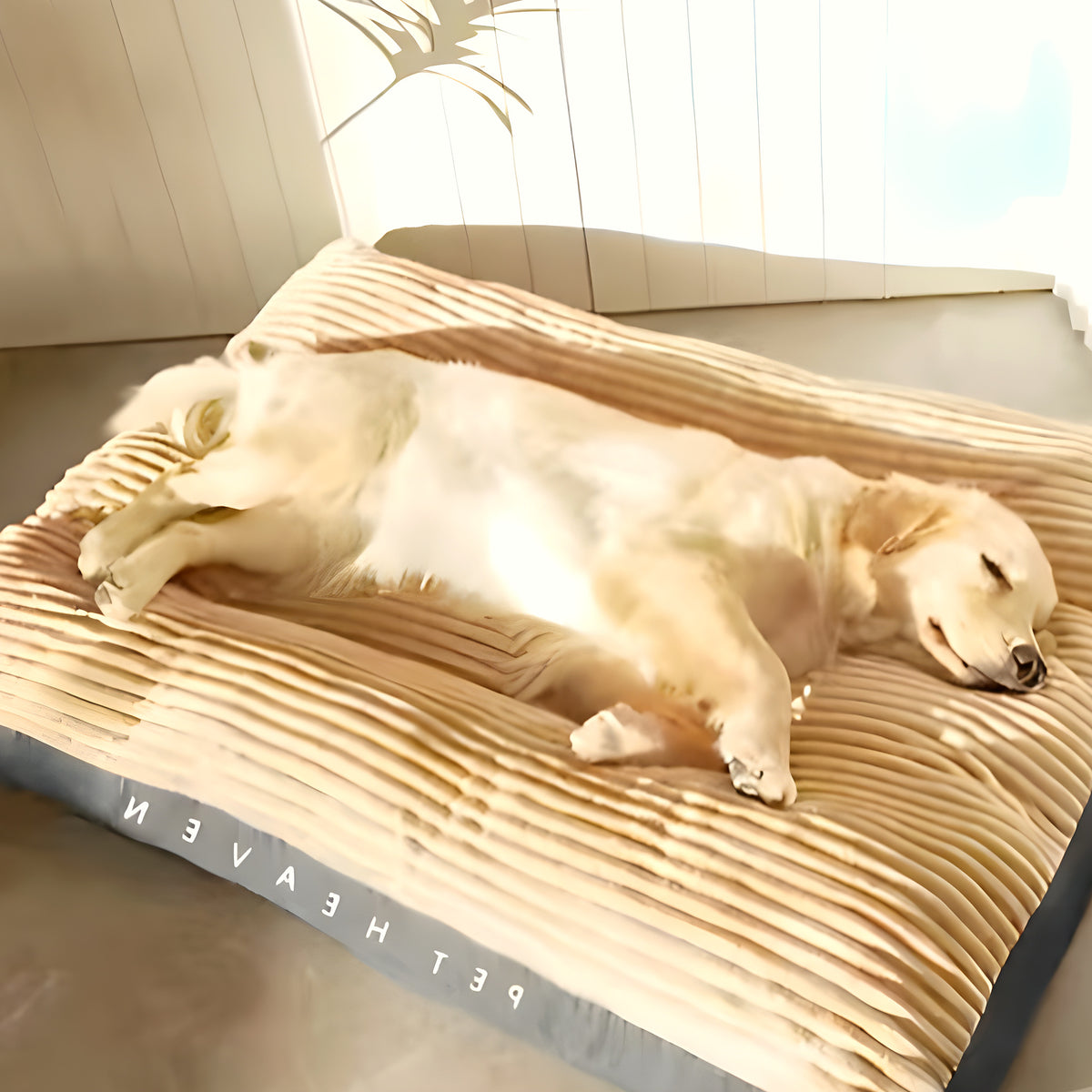 Coussin déhoussable en velours côtelé pour chien, M à XXL