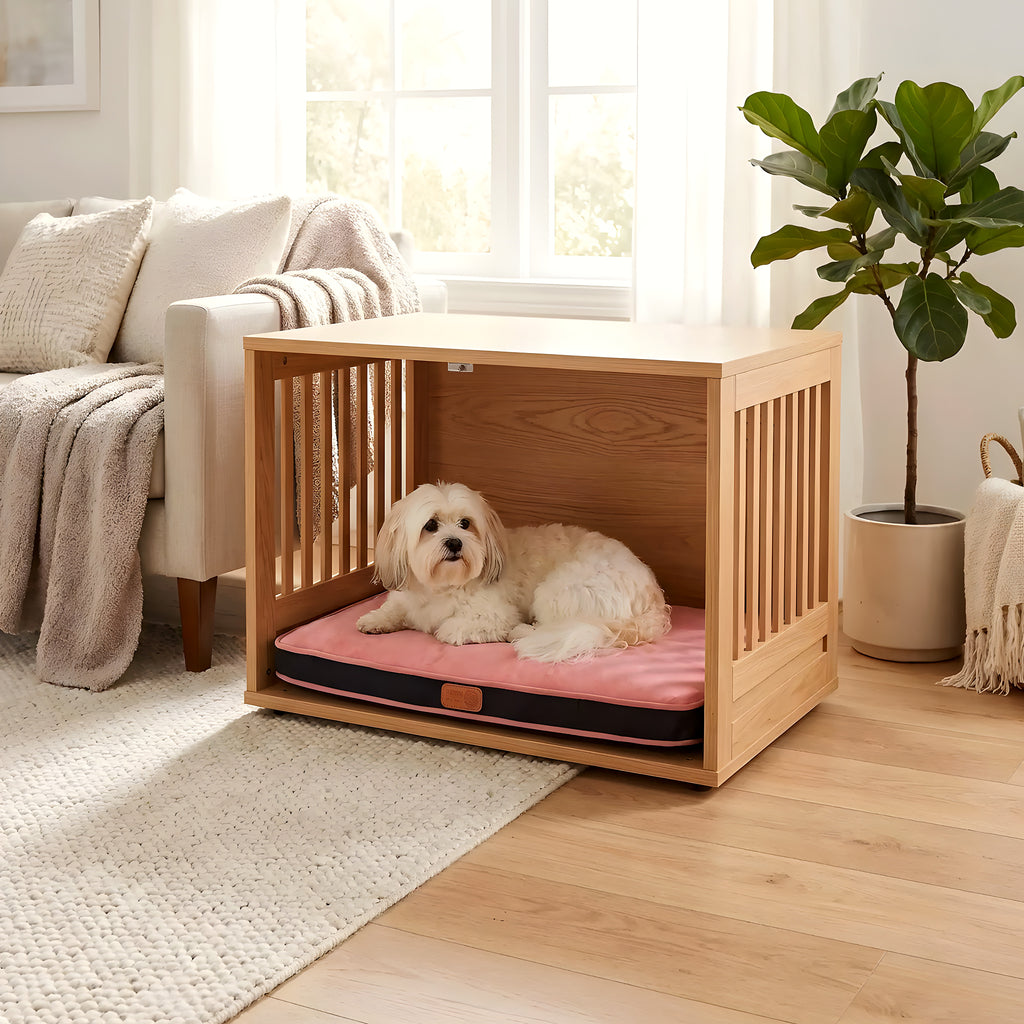 Coussin déhoussable en velours pour chien, 3 coloris