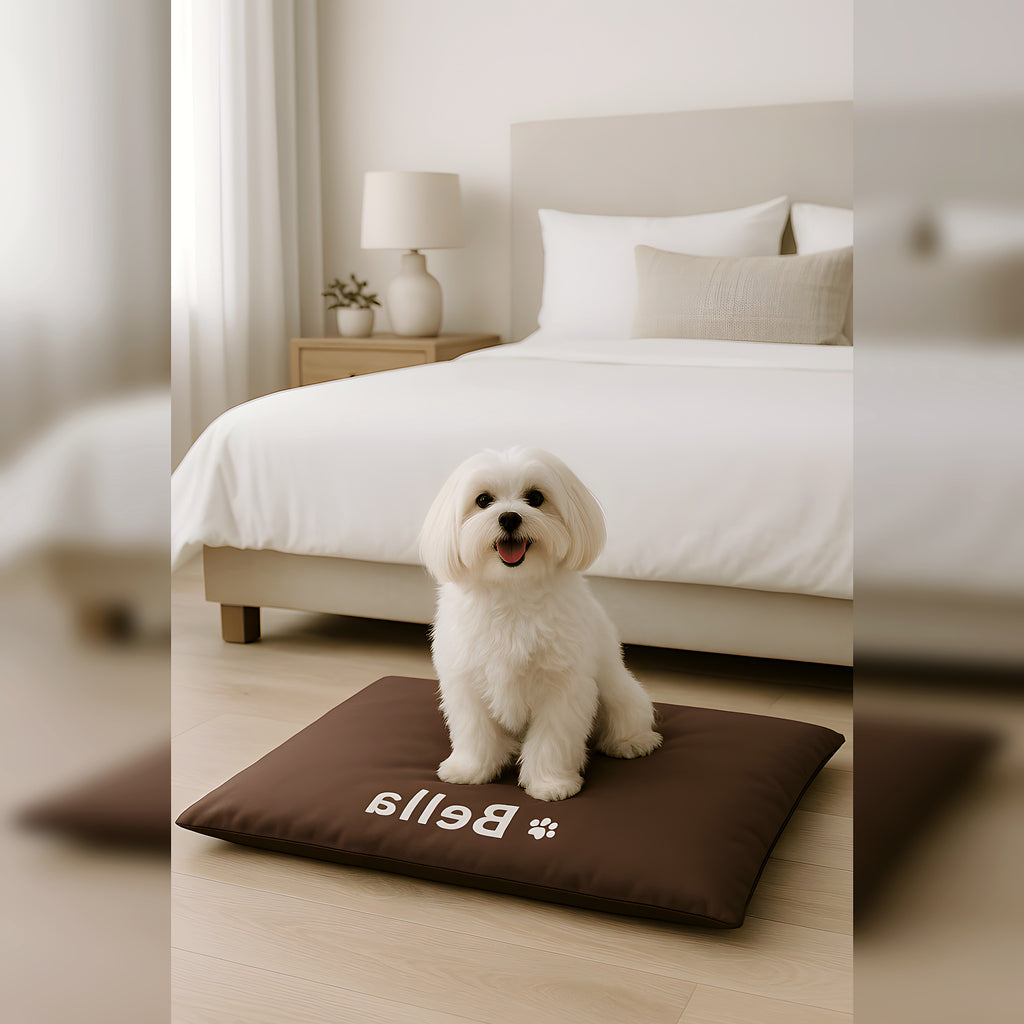 Coussin imperméable personnalisable pour chien