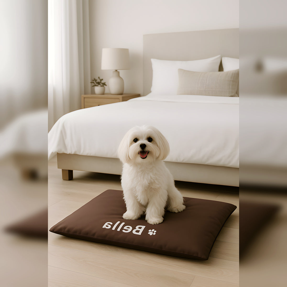 Coussin imperméable personnalisable pour chien