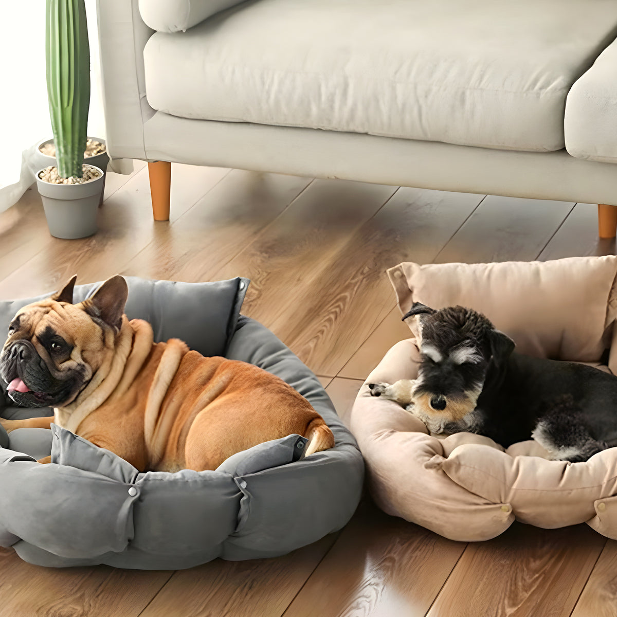 Coussin modulable apaisant pour chien, S ou M