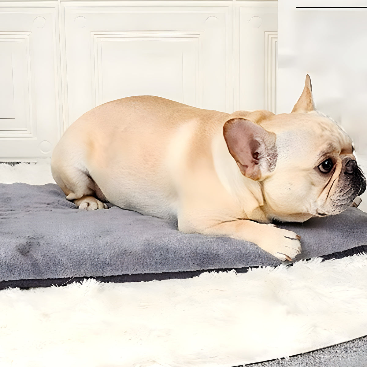 Coussin nuage pliable déhoussable pour chien, S ou M