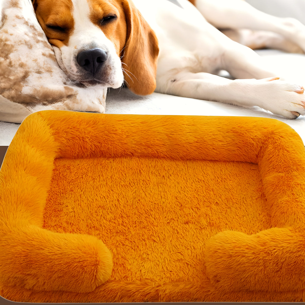 Coussin orthopédique à housse amovible pour chien, S à L
