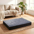 Coussin orthopédique à mémoire de forme avec couverture en peluche