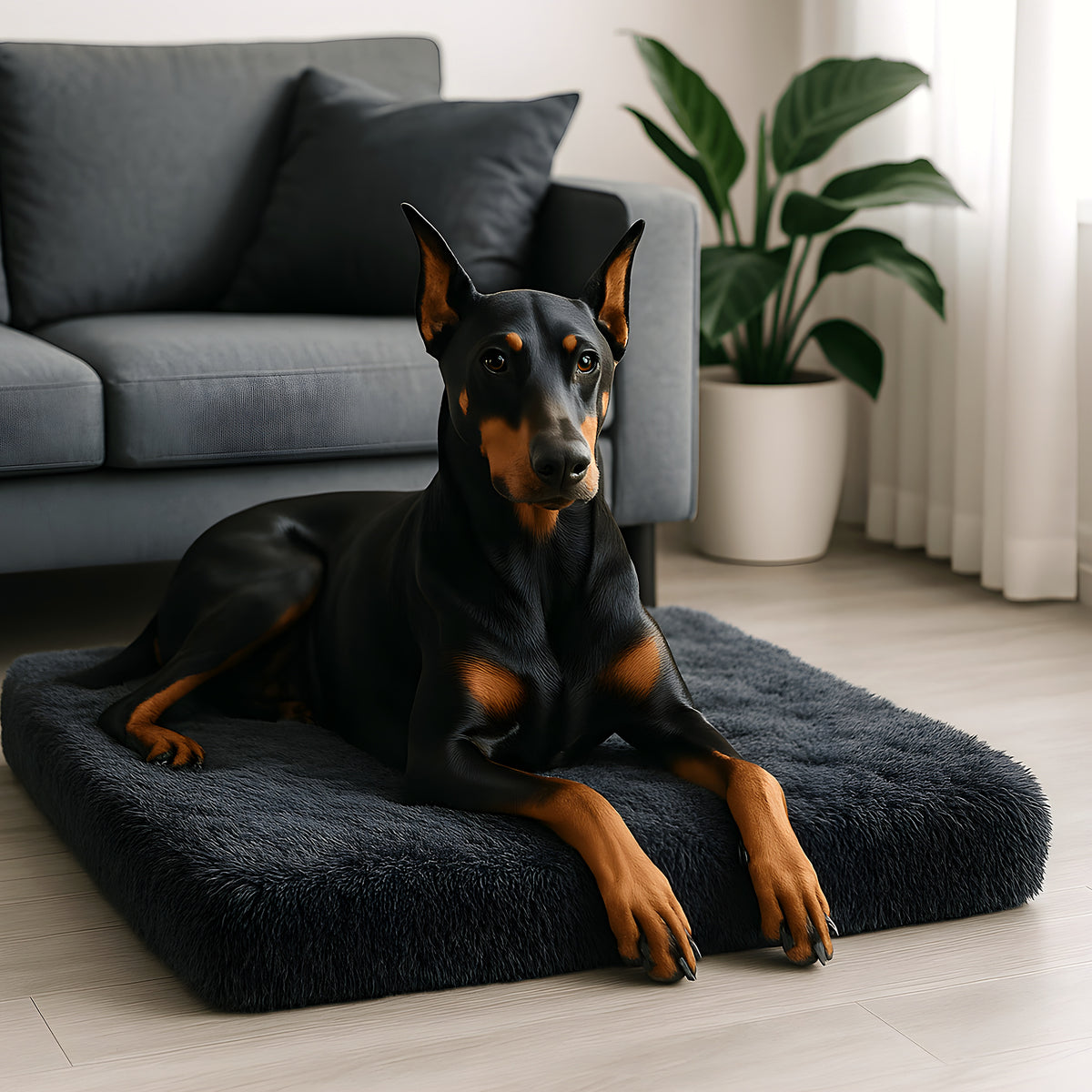 Coussin orthopédique avec membrane TPU pour chien, 4 tailles
