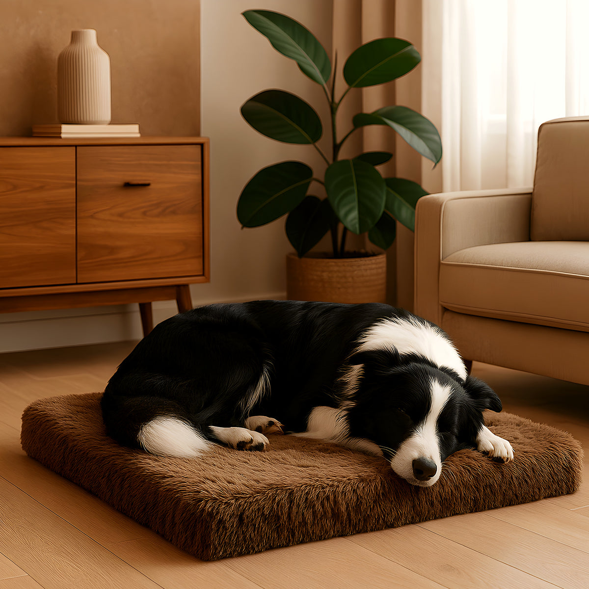 Coussin orthopédique avec membrane TPU pour chien, 4 tailles