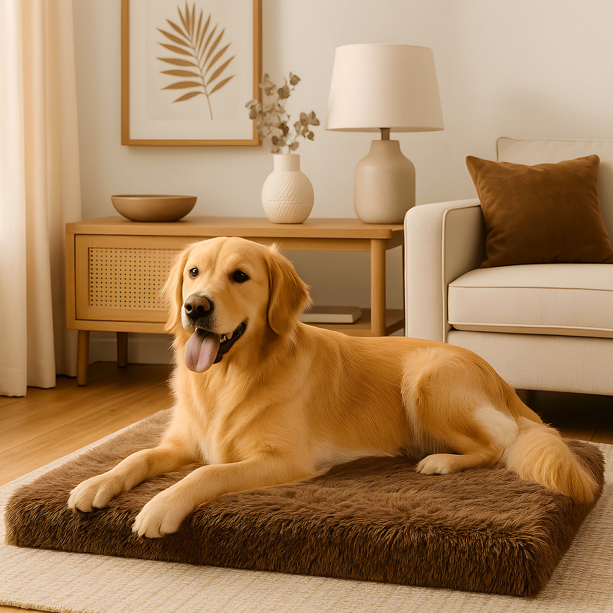 Coussin orthopédique avec membrane TPU pour chien, 4 tailles