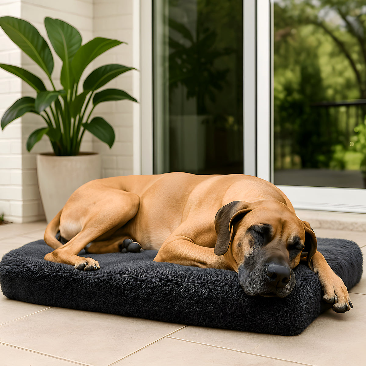 Coussin orthopédique avec membrane TPU pour chien, 4 tailles