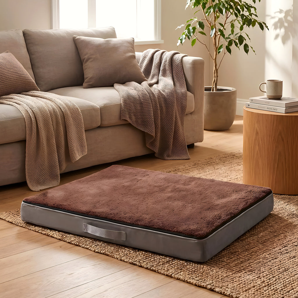 Coussin orthopédique réversible été/hiver pour chien