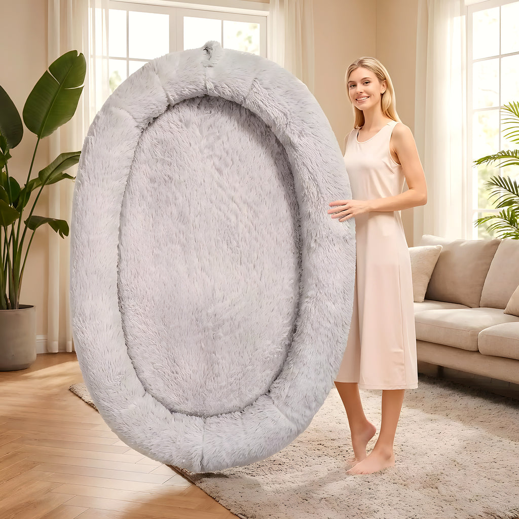 Coussin ovale XXL à mémoire de forme pour chien