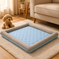 Coussin rafraîchissant en coton et Oxford pour chien