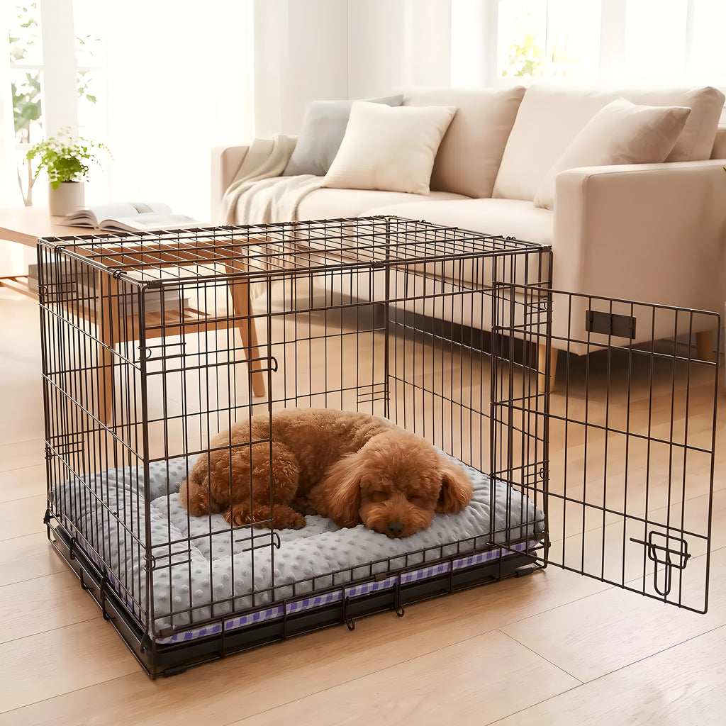Coussin rectangulaire réversible été/hiver pour chien