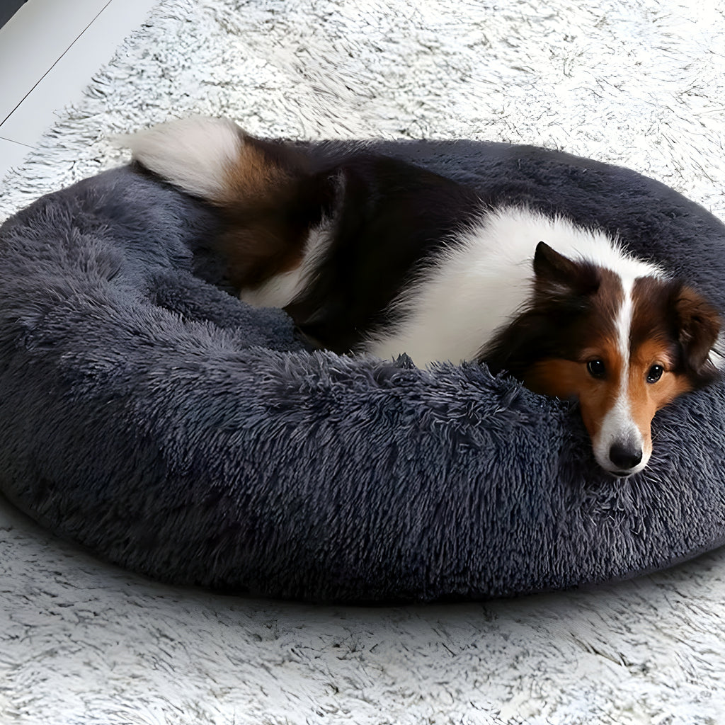 Coussin rond respirant anti-odeurs pour chien, Ø50 à 100 cm
