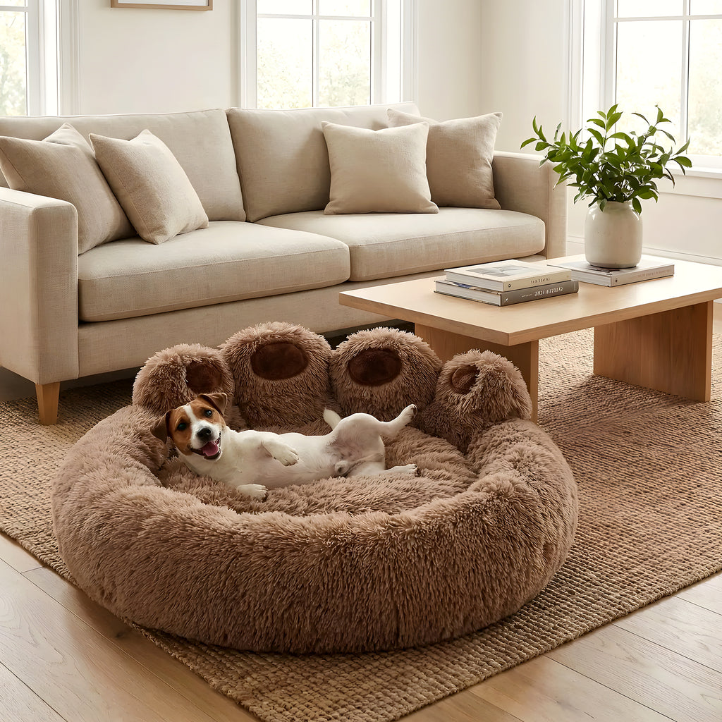 Coussin sofa en velours côtelé pour chien, M à XL