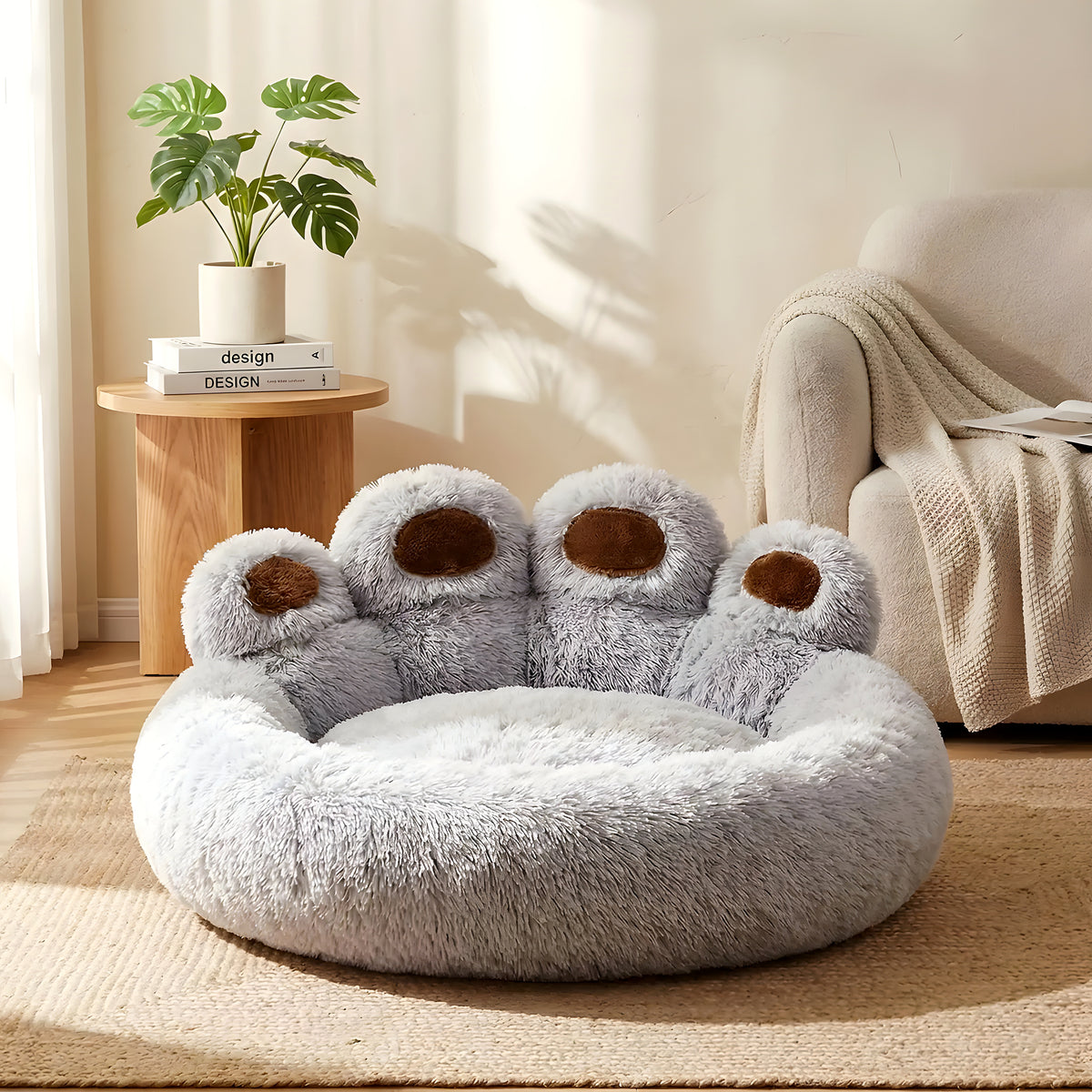 Coussin sofa en velours côtelé pour chien, M à XL