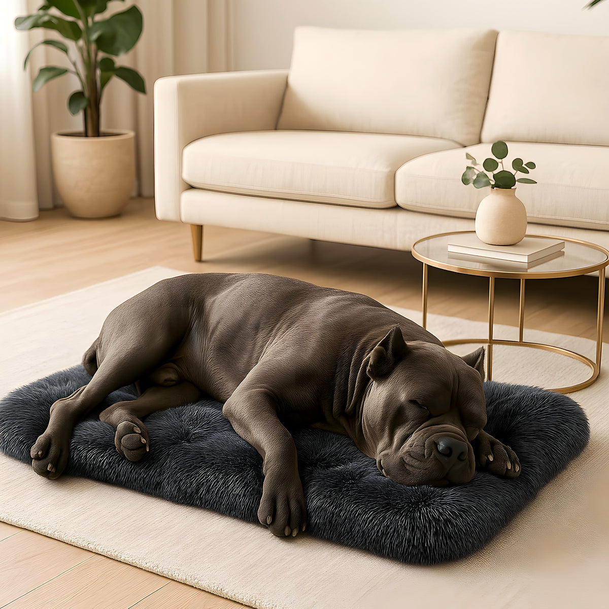 Coussin tapis stable antidérapant pour chien, 4 tailles
