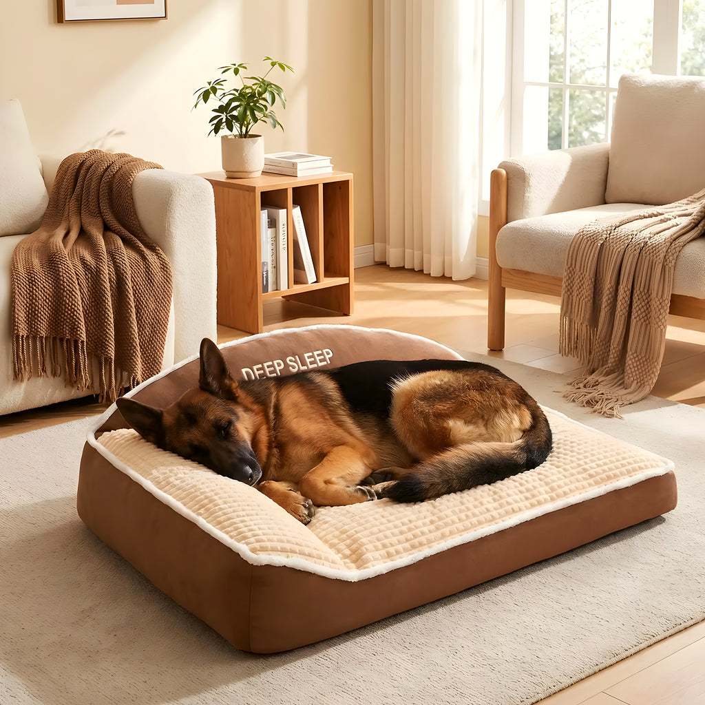 Coussin XXL à mémoire de forme en velours côtelé