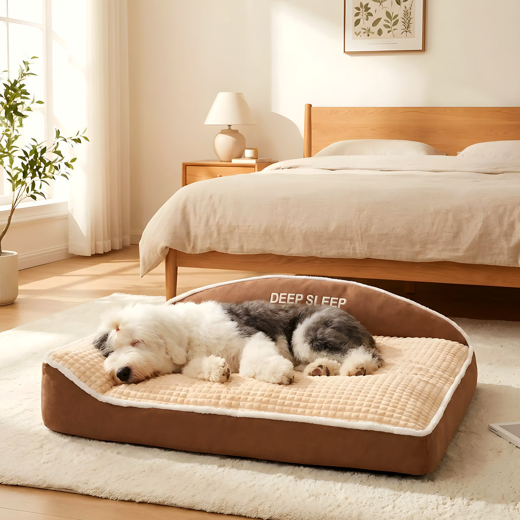 Coussin XXL à mémoire de forme en velours côtelé