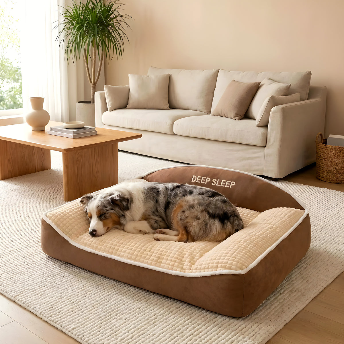 Coussin XXL à mémoire de forme en velours côtelé