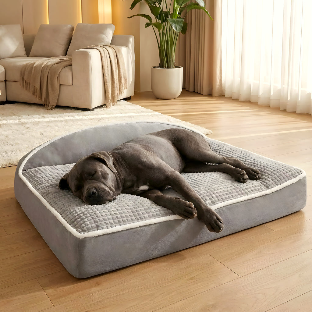 Coussin XXL en velours côtelé imperméable pour chien