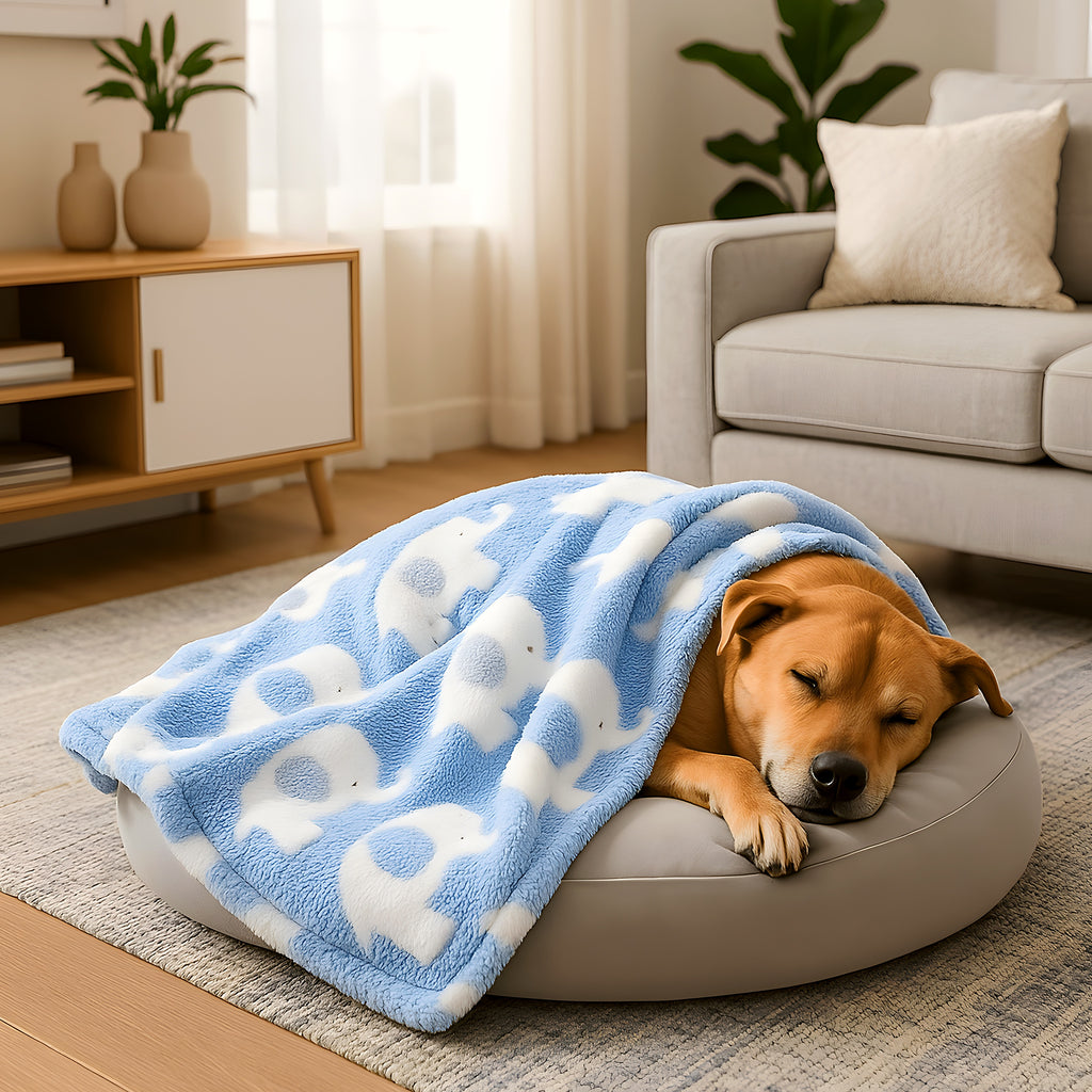 Couverture en velours anti-poils pour chien, 3 coloris