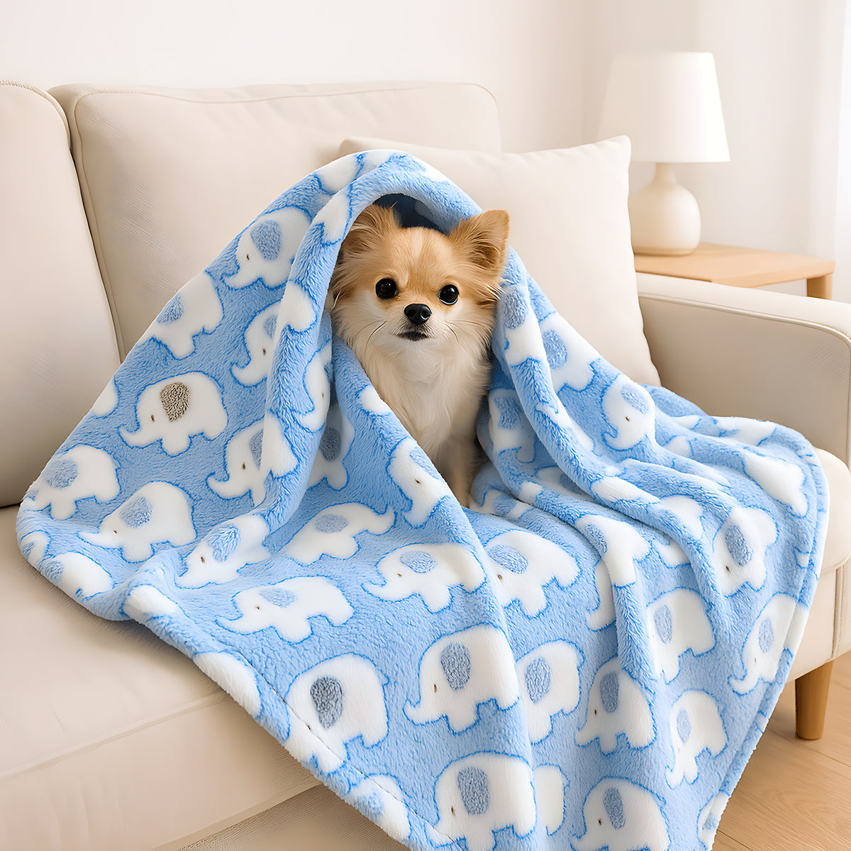 Couverture en velours anti-poils pour chien, 3 coloris