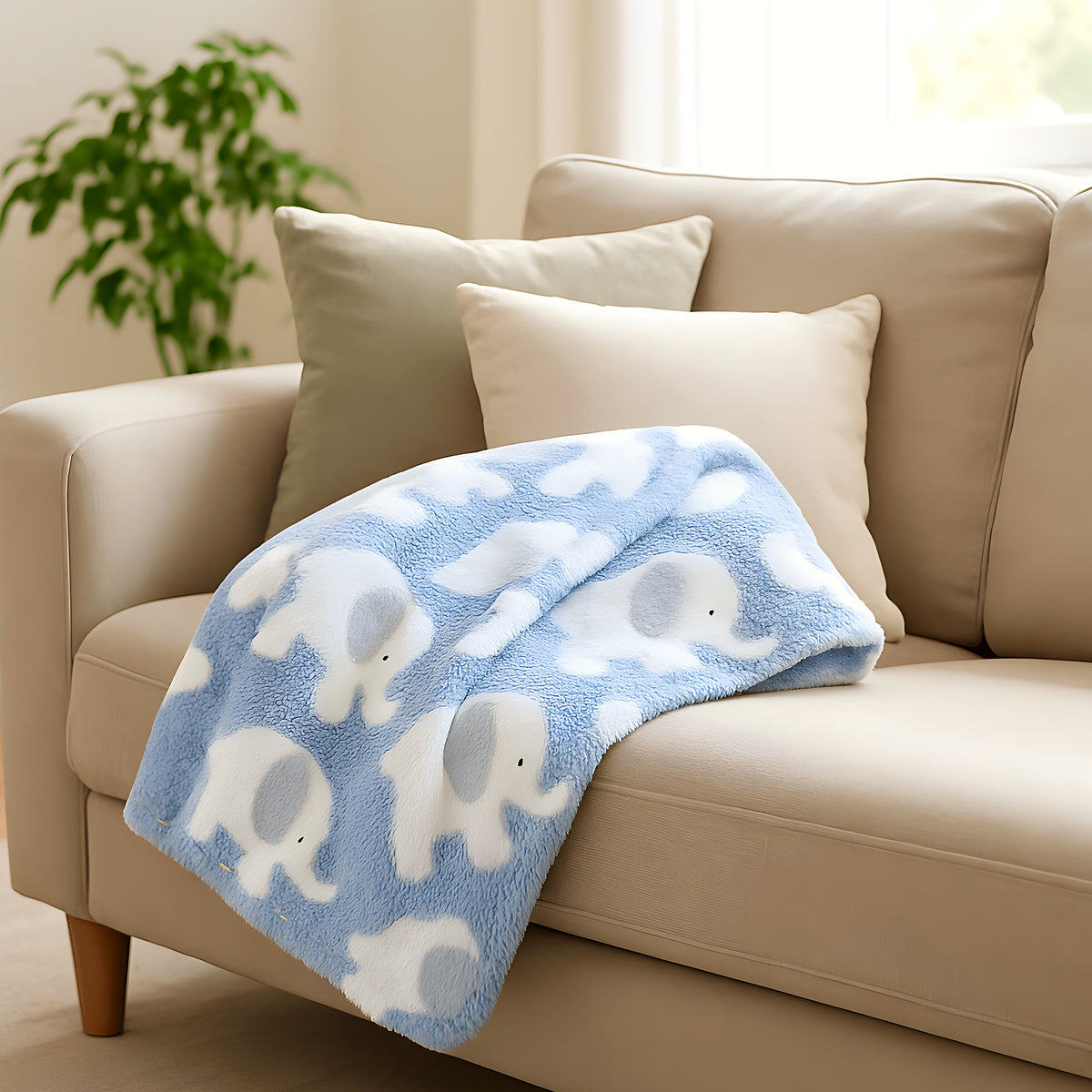 Couverture en velours anti-poils pour chien, 3 coloris