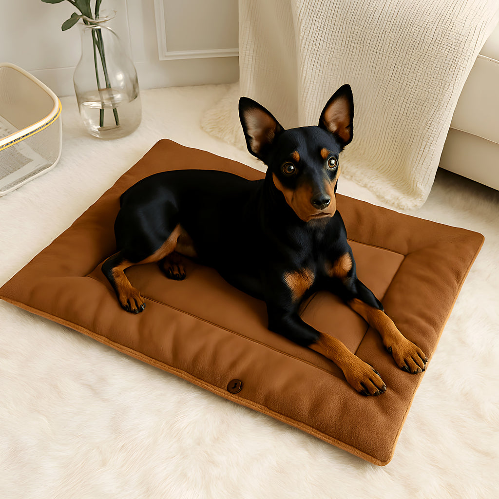 Couverture panier 2-en-1 en peluche pour petit chien