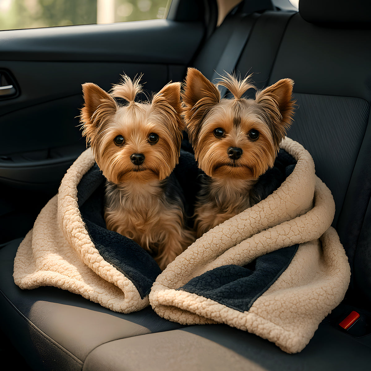 Couverture réversible sherpa et microfibre pour chien