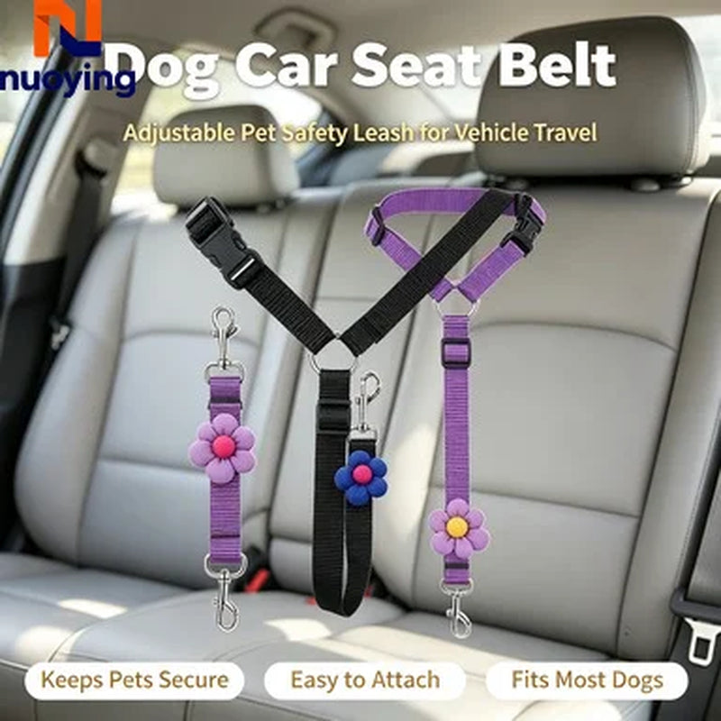 Ceinture De Sécurité Pour Chien Dans La Voiture, Laisse De Sécurité Pour Animaux De Compagnie En Voyage, Cadeau De Noël Pour Animaux De Compagnie