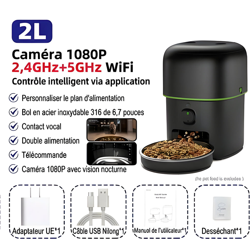 Distributeur connecté caméra 1080P
