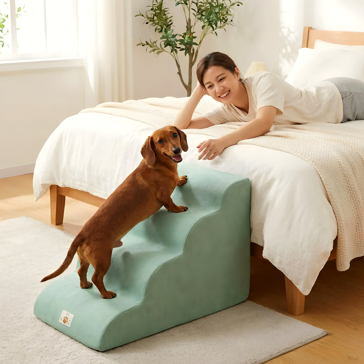 Escalier en mousse bleu 2, 3 ou 4 marches pour chien