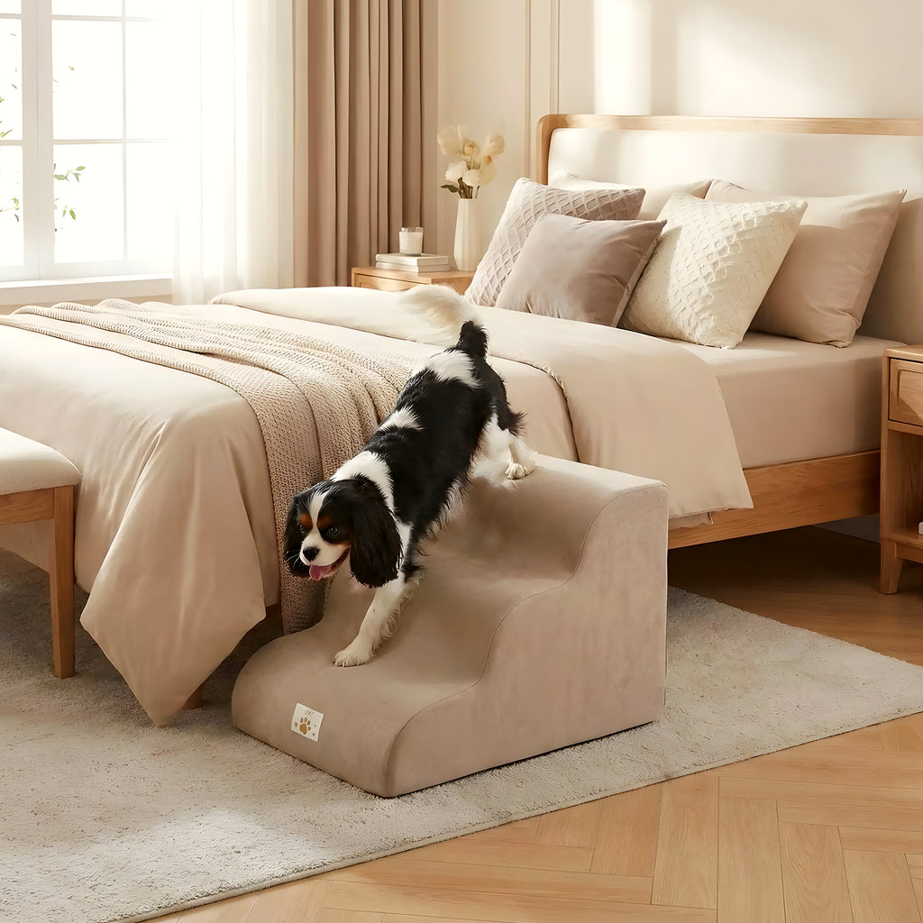 Escalier en mousse marron 2, 3 ou 4 marches pour chien