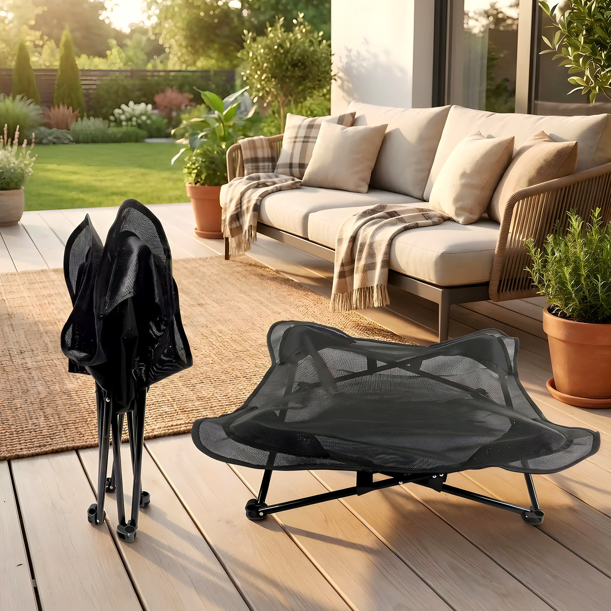 Fauteuil de camping pliable pour petit chien