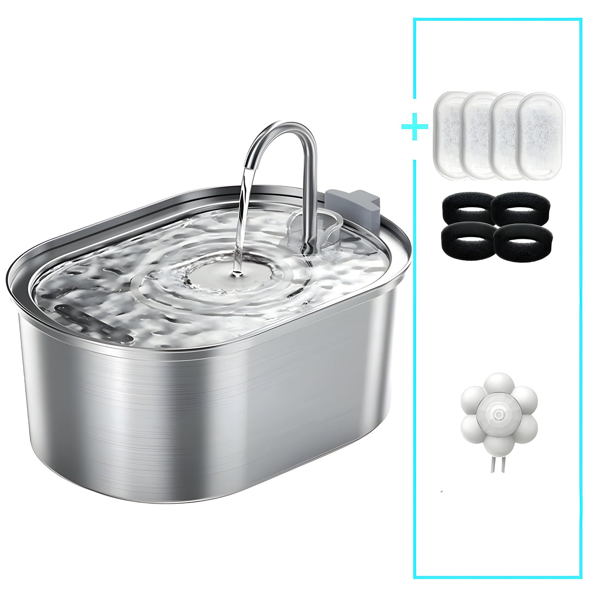 Fontaine inox 3,2L à capteur