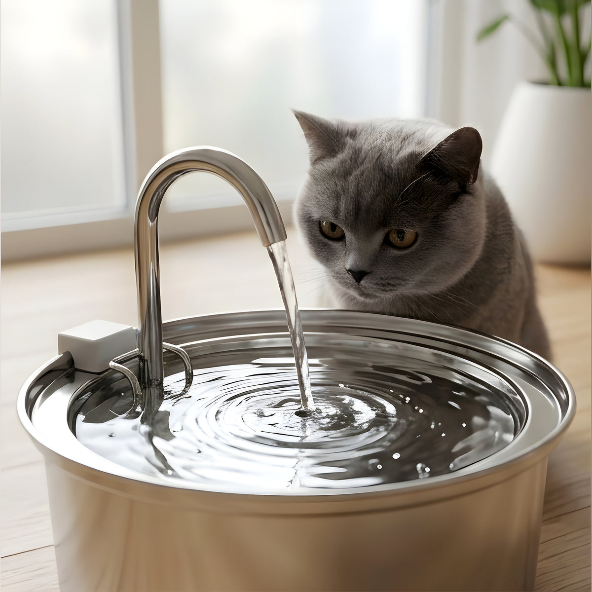 Fontaine inox 3L silencieuse