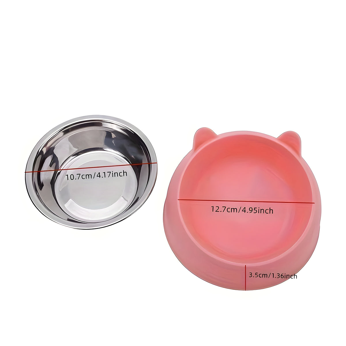 Gamelle inox inclinée