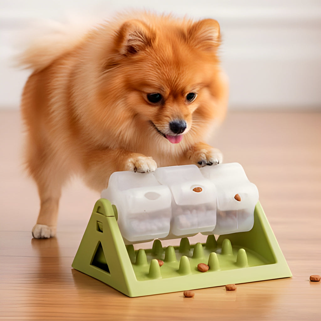 Gamelle-jouet anti-glouton démontable pour chien
