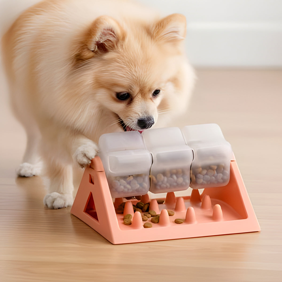 Gamelle-jouet anti-glouton démontable pour chien