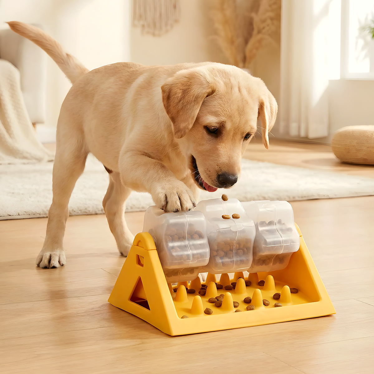 Gamelle-jouet anti-glouton démontable pour chien
